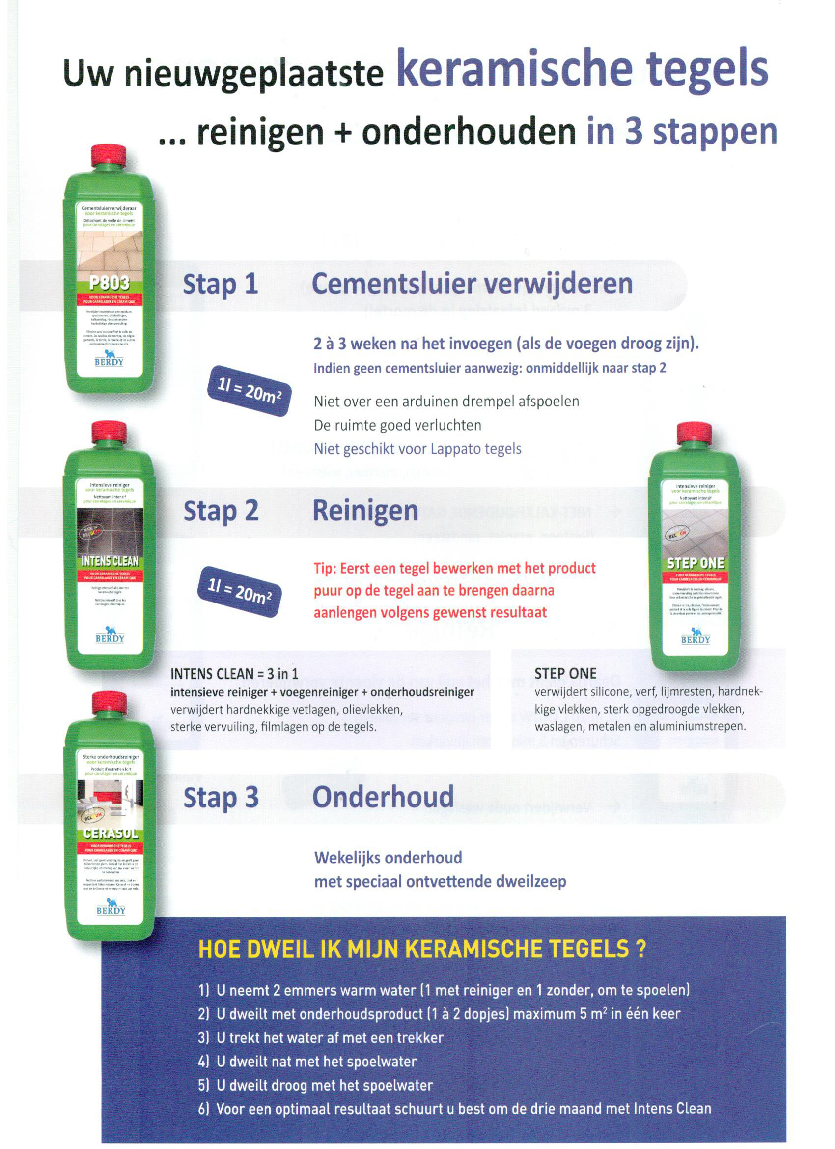 Reiniging keramische tegels Keramische tegels kuisen
